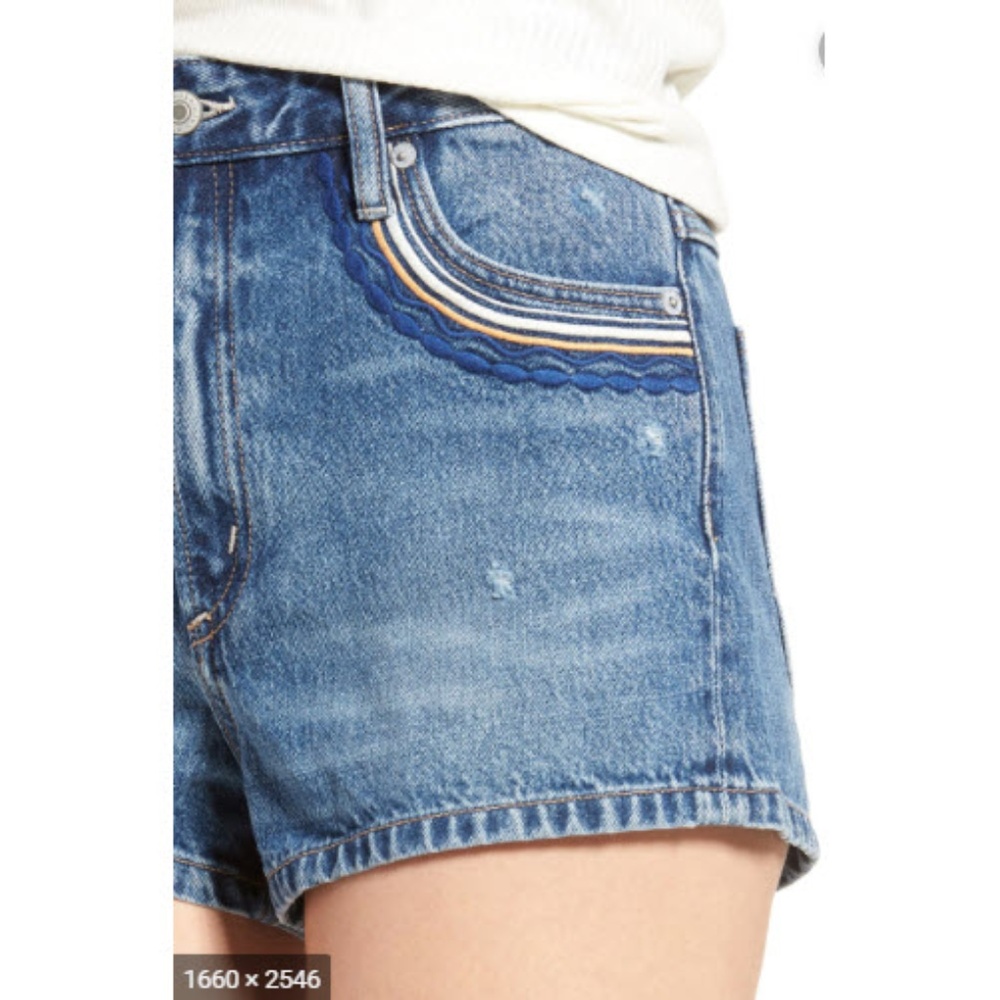 NWOT Tularosa Emma High-Rise Denim Shorts Sz 31
